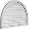 Ekena Millwork Round Top Surface Mount PVC Gable Vent: Functional, w/ 2"W x 2"P Brickmould Sill Frame, 42"W x 28"H GVPRT42X2803SF - alternate 5